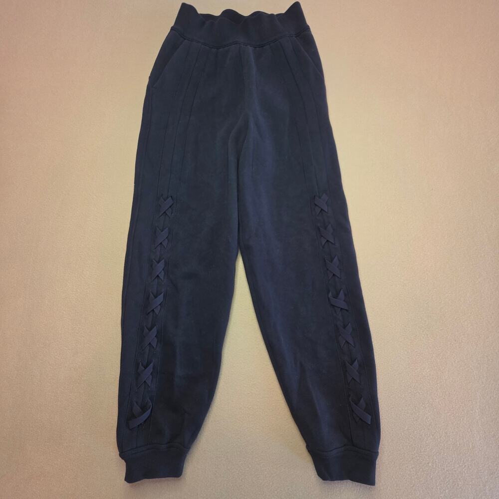 Lululemon Braided Detail High-Rise Jogger Sweatpants Black Sz 2